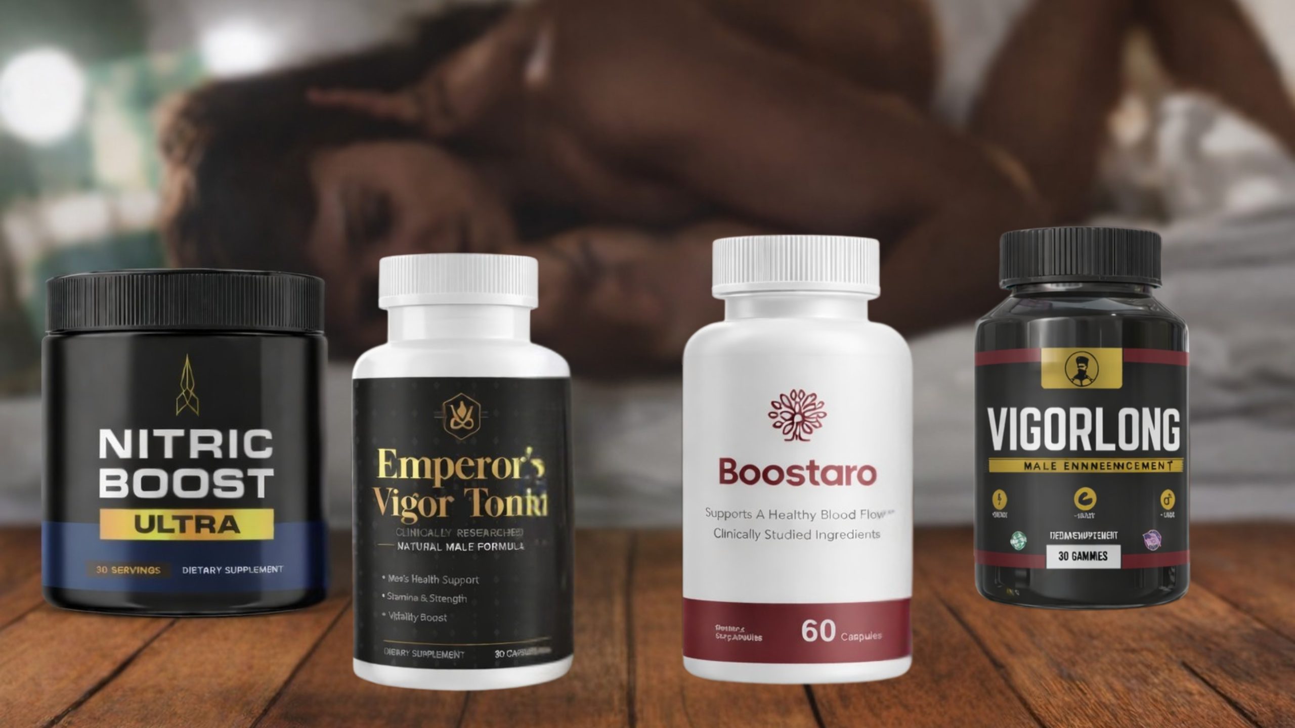 Male performance supplement comparison - product lineup